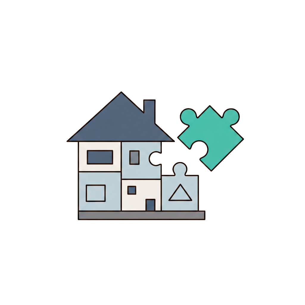 firefly modern flat vector illustration of a puzzle piece sliding into a larger board that sh 229552