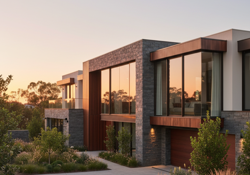 firefly gemini flash high end custom built luxury home in australia with modern contemporary architecture. 528814